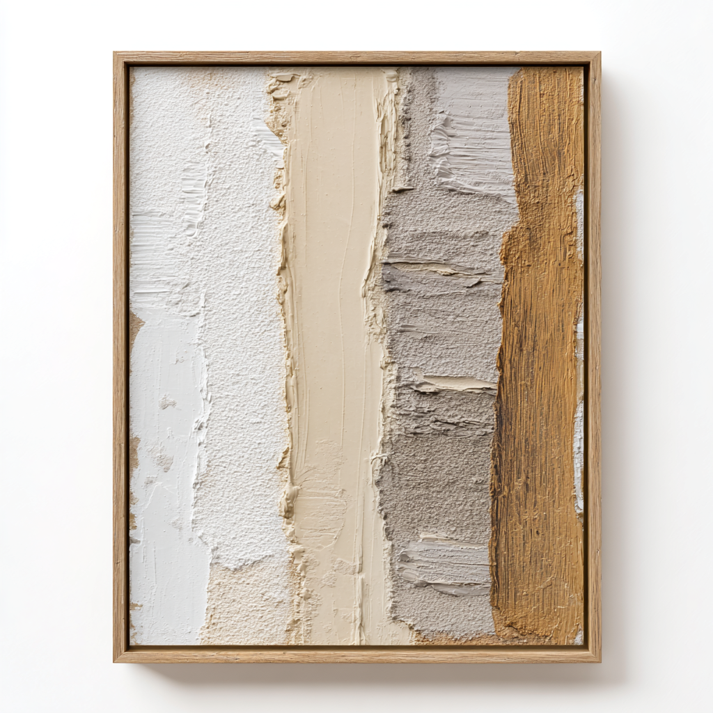 Moxico Framed Canvas Art - Wabi-Sabi Beige